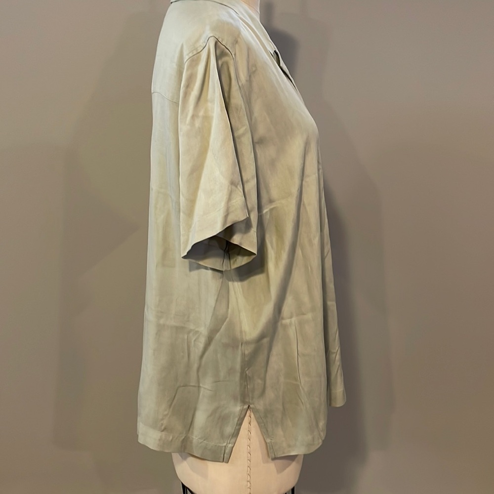 Havana Jack Cafe silk short sleeve button down - Picture 3 of 6